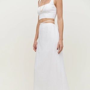 Reformation Pepper Linen Two Piece